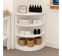 Retail Shop Corner Counter LM60 - White White