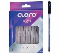 Retaily AonTek Ballpoint Pens, BLACK, 1.0mm Medium Point, Pack of 10 Pens, Comfort Hexa Grip, Smooth Stick Pens, School Office Home Business Hospital Use