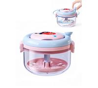 Retainer Case Mouth Guard Case Portable Orthodontic Storage Box with Filter Cleaning Tools Leak Proof Denture Bath Box for Travel Home Powder Blue