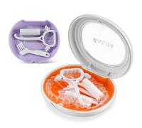 Retainer Case,NILIYA Slim Aligner Case with Vent Holes, Compatible with Invisible braces,Mouthguard, Retainer,Removal Tool, Chewy and Brush