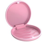 Retainer Case Orthodontic Dental Case: BVN Slim Braces Case, Mouth Guard Case, Denture Box, Teeth Aligner Case, Night Guard Case Container Storage Holder Pink