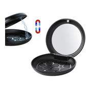 Retainer Case, Orthodontic Dental Case, Night Guard Case Container Storage Holder, Portable Denture Box for Invisable Aligner, Mouth Guard Case for Retainers, Mouthguards, Braces(Black)