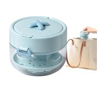 Retainer Case, Orthodontic Retainer Box, Portable Slim Travel Mouth Guard Cases, Leakproof Cleaning Cup Boxes with Removable Basket for Travelling Sports Bath Night Guard Home Desk