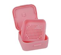 Retainer Case - Portable Silicone Slim Mouth Guard Cleaning Case,Braces Box Draining, Personal Orthodontic Supplies for Men, Women Travel