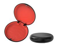 Retainer Case Retainer Box Fake Teeth Denture Storage Case Mouth Guard Aligner Braces Orthodontics Container Oral Organizer(Black-red)