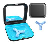 Retainer Case With Mirror and 2 Teeth Aligner,Portable Square Retainer Case, Orthodontic Denture Box,Dental Case for Aligner,Mouth Guard