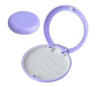 Retainer Case with Mirror, Dental Retainer Cover with Magnetic Closure Orthodontic Denture Box Seal Textured Liner Multifunctional Mouth Guard Holder Case for Braces Mouthguards Retainers(Purple)