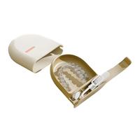 Retainer Case with Ventilation Holes - Box for Invisible Aligners, Mouth Guards or Dentures | Large Capacity Portable Container for Women and Men Adults