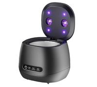 Retainer Cleaner, 52kHz Aligner Detergent, 4.33x4.72x5.11 Inches Portable UV Retainer Cleaning Machine, Compact Design, Ideal for Watch Strap, Denture, Jewelry, Home, and Travel