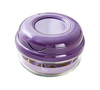 Retainer Cleaner Case, Leakproof Portable Container, 4 Inches False Teeth Soaking Box with Secure Lid, ABS Mouth Guard Holder with Easy Rinse Feature, Care Organizer Compact Design