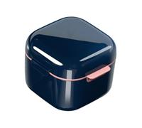Retainer Cleaner Case - Mouthguard Case Denture Bath Box, Portable Retainer Container Case Cleaning Case, Drain Beautiful Case is small and lightweight, perfect for health care. Denture Case with