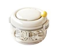 Retainer Cleaner Case, with Portable Soaking Design, 8.3x8.3x7.1cm, Mouth Guard Container, Denture Storage Box, Secure Lid Cleaning Holder, for Home Hotel Travel Indoor Outdoor