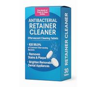 Retainer Cleaner Tablets - 30 Tablets, 1 Month Supply, Cleans Retainers, Mouth Guards, Aligners & Dentures | Deep Clean Formula - Dentoracle Cleaning Tablets
