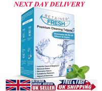Retainer Fresh Retainer Cleaner Tablets - 120 Tablets 4 Month - Retainer Cleaning Tablets, Mouth Guard Cleaner, Denture Cleaner, Aligner Cleaner, Brite Retainer Tablets