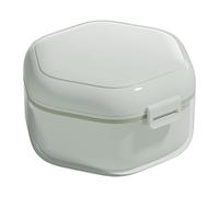 Retainer Cleaning Box Invisible Teeth Denture Holder With Ventilation Holes Mouth Guard Storage Container For Daily Use Travel Case