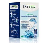 Retainer Cleaning Tablets- 120 Tablets, Fresh Brite & Stain-Free, for Invisalign, Aligners, Dentures, Mouth Guard, Denture Cleaner - 120 Tablets 4 Month Supply