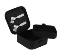Retainer Holder, Retainer Container, Portable Silicone Slim Mouthguard Cleaning Case, Personal Orthodontic Drainage, Brace Box Container for Travel