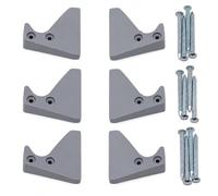 Retaining Claw Set Grey for Velux Roof Window Roller Blinds - 3 Pairs Including Nails - Suitable for RHL, RG and Other Velux Blackout Roller Blinds