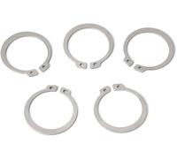 Retaining Ring Circlip, 50Pcs M8-M18 Gourd Stainless Steel Shaft C-Type Elastic External Circlip Retaining Ring Clamp Spring Lock Washer(M17)