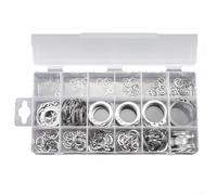 Retaining Ring Kit Constructed, 65Mn Stainless Steel Circlips - 13 Sizes, M1.5/M2/M2.5/M3/M4/M5/M6/M7/M8/M9/M10/M12/M15(C)