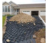 Retaining Wall Geogrid,Erosion Control Expandable Geo Grid, 2 Inch 4 Inch Thick High-Density Geo Cell Foldable & Tensile, Geogrid Ground Support Mesh for Outdoor, Patio, Embankment(H 10cm