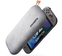 Retear Switch 2 Case for Nintendo Switch 2 (2025), Odorless Felt Ultra Hard Shell Military Grade Protection, Soft Lining Travel Storage Case with 8 Game Card Slots, White