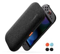 Retear Ultra Hard Switch 2 Case for Nintendo Switch 2 2025, with 4Pcs Thumb Grips, Odorless Felt Military Grade Protection, Soft Lining Carrying Case with 8 Game Card Slots