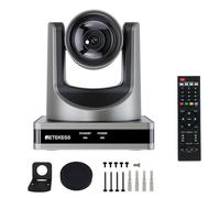 Retekess TC202 1080P Webcam, PTZ Camera Pc, Dual Zoom Lens - 12x Optical Zoom, 16x Digital Zoom, AI Auto Tracking, Works with Zoom, Skype, OBS, for Conferences, Church