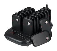 Retekess TD175 Restaurant Pager System, Food Buzzer System, 16 Pagers, Outdoor 1000M, Ready to Use without Pairing, 7 Call Modes, Pagers and Beepers for Food Trucks, Logistic, Bar (UK Plug)