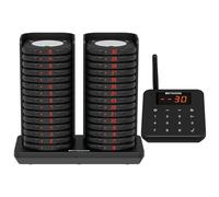 Retekess TD186 Restaurant Pager System, 30 Pagers, 600M Range, Anti-Dumping Design, One-Key Mute, 64 Prompt Modes, Pagers and Beepers for Restaurants and Food Courts