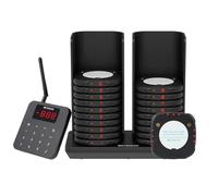 Retekess TD186 Upgraded Restaurant Pager System, 600M Restaurant Buzzer, 20 Pagers, Anti-Tip Design, 3 Volume Levels, 3 Vibration Intensities, 300mAh 24H, Pagers and Beepers for Food Truck, Hotel, Bar