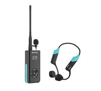 Retekess TT120 Swim Coach Communicator, IP68 Waterproof Swimming Headphones, Bone Conduction, 120M, Wireless Underwater Communication Unit for Swimming Coaching (1 Transmitter 1 Receiver)