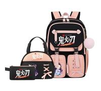 RETEN Anime Backpack for Girls with USB Charging Port 20L School Backpack for Teens Large Laptop Daypack for Travel Daily Use