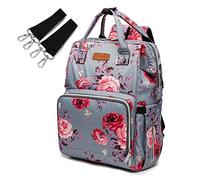 RETENA Diaper Bag Backpack, Large Travel Diaper Bag Backpack With USB Charging Port For Moms Dads, Waterproof Unisex Mommy Bags (Color : Camellia)