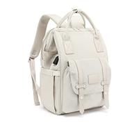 RETENA Diaper Bag Backpack, Multi-Function Baby Bag with USB Charging Port, Large Capacity and Insulated Pockets, Diaper Backpack Organizer Bag for Mom (Color : Beige)