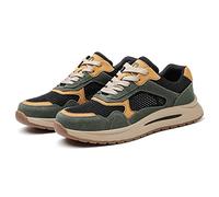 RETENA Steel Toe Shoes For Men, Breathable Work Safety Shoes, Indestructible Steel Toe Sneakers, Composite Toe Shoes, Lightweight Comfortable Industrial Construction Shoes (Color : Green, Size : 44)