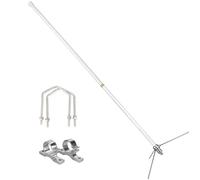 Retevis 144/430MHz Amateur Dual-Band Base Antenna,2m/70cm 7.2 dBi High Gain Base Antenna, SL16 Connector Repeater Antenna for Retevis RA25 RT95 RT97 RT97P Ham Radio Mobile Transceivers (1 Pack)