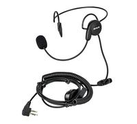 Retevis Behind-The-Head Walkie Talkie Headset with Boom Mic,Compatible RT22 RT21 H-777 RT68 Baofeng BF-F8HP/UV-5R, Kenwood Walkie Talkie,Two Way Radio Headset with Finger PTT(1 Pack)