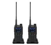 Retevis C62 Walkie Talkies, Dual Band Ham Radio, Walkie Talkies for Adults, 2 Way Radio Long Range, Flashlight, 2000mah, Type-C, Handheld Radio for Hiking/Hunting/Camping (Black 2pack)