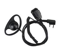 Retevis EEK015 D Type Walkie Talkie Earpiece with Mic Compatible with 2 Way Radios RT28 RT27 RT46 RT24 Baofeng UV 5R 888S Clearer Sound Two Way Radio Headset with Lower Impedance (1 Pcs)