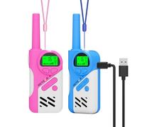 Retevis EZTalk 670 Walkie Talkies for Kids, Safe Mode 2 Way Radio, Use with Confidence, Walkie Talkie Rechargeable for 6-13 Years Old Boys Girls Gifts Toys, Camping, Outdoor Adventures, Games(1 Pair)