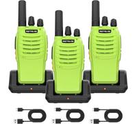 Retevis H777 Walkie Talkies, Rechargeable 2 Way Radio for Camping Outdoor | PMR446 Walkie Talkies for Adults, Family Hiking, Type-C, Flaslight, 1000mAh Rechargeable Batteries, Emergency Alarm (3 Pack)