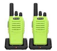 Retevis H777 Walkie Talkies, Rechargeable Walkie Talkies for Adults, Easy to Use, One-Key Alarm, Type-C, VOX, Flashlight, Portable PMR446 Radio for Hiking, Camping, Cycling, Gifts (1 Pair)