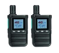 Retevis L61 Network Walkie Talkie, 4G Long Range Walkie Talkies with GPS, 2500 mAh, Group Call, Unlimited Range Rugged POC 2 Way Radio for Freight, Emergency (Black, 2 Pcs)