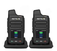 Retevis L71 4G Walkie Talkie, Network Radio Poc with Type-C Fast Charge, Support Zello and Wifi, 4000mAh, Unlimted Communication Radio for Logistics Fleet(2 Pcs, Black)