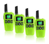 Retevis RA635 Walkie Talkies 4 Pack, PMR446 License Free Two Way Radio 16 Channels, LED Flashlight, 10 Call Tone, VOX Hands-free, Walkie-Talkie for Family Outdoor (Green)