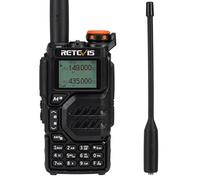 Retevis RA79 Walkie Talkies, Dual Band Ham Radio with 1400mAh Battery, 2m/70cm/FM/AM, Support VFO/CPS/Chirp, 2 Way Radio for Hunting, Travelling, Hiking, Long Range Walkie Talkies (2Pcs)