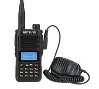 Retevis RA89 Ham Radio with Remote Speaker Mic, High Power 2m 70cm Amateur Radio, IP68 Waterproof Walkie Talkie, Long Distance, 2500mAh Battery, VFO, USB A-C Rechargeable Two Way Radio (1 Pcs, Black)