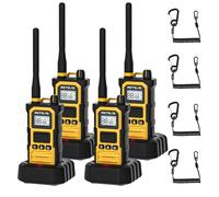 Retevis RB648 Pro Walkie Talkie Long Range, IP67 Waterproof Two Way Radio, 2800mAh, Group Call, VOX, Intelligent Audio, High Power Walkie Talkies for adults for Construction Site (Yellow, 4Pack)
