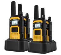 Retevis RB648 Walkie Talkies Long Range, Walkie Talkies School Contractor | MIL-STD-810H, IP67 Waterproof,Floating, Dustproof, Drop-proof, 2000mAh, VOX Professional Walkie Talkie (4 Pack)